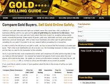 Tablet Screenshot of goldsellingguide.com